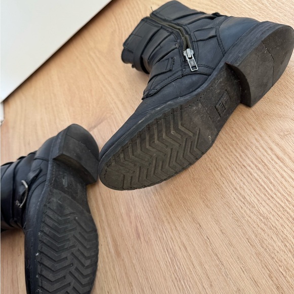 Frye Black Tanker Boots - Picture 7 of 8